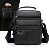 Men's Business Casual Messenger Bag – Leather Shoulder Sling with Retro Design for Daily Carry