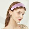 Satin Headbands 1.5in Plain Headband Non-slip Hair Headband Colorful DIY Wide Headbands for Women and Girls Hairbands