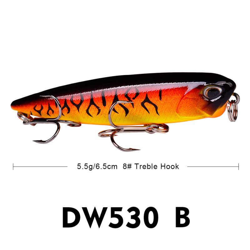 Przynęta wędkarska Minnow 5,5 g / 6,5 cm Pływająca przynęta Twarda plastikowa przynęta Przynęta na słodką wodę