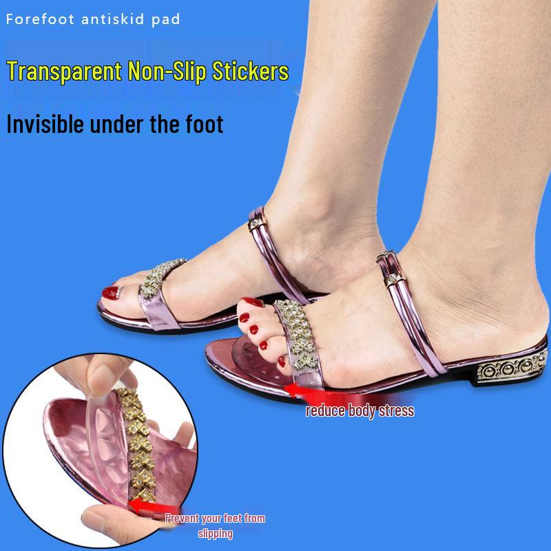 Silicone Shock-Absorbing Anti-Slip Forefoot Pad for High Heels
