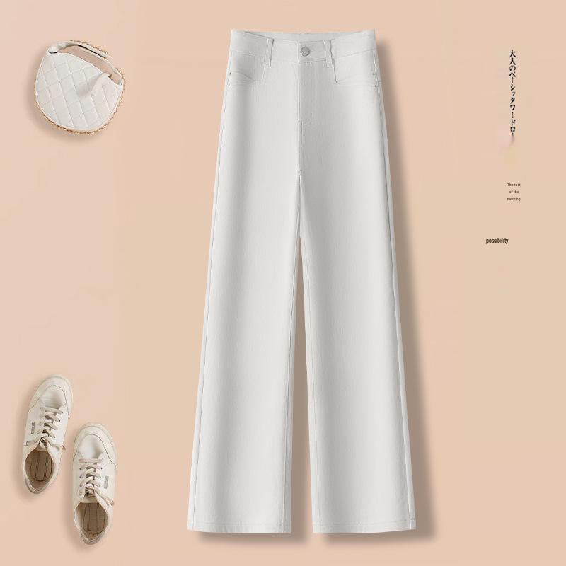 Women's Retro Blue High-Waisted Wide-Leg Jeans - Spring 2026 Collection