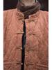 Women's Winter Ramie Quilted Diamond Pattern Cotton Coat with Frog Buttons - Bohemian Style