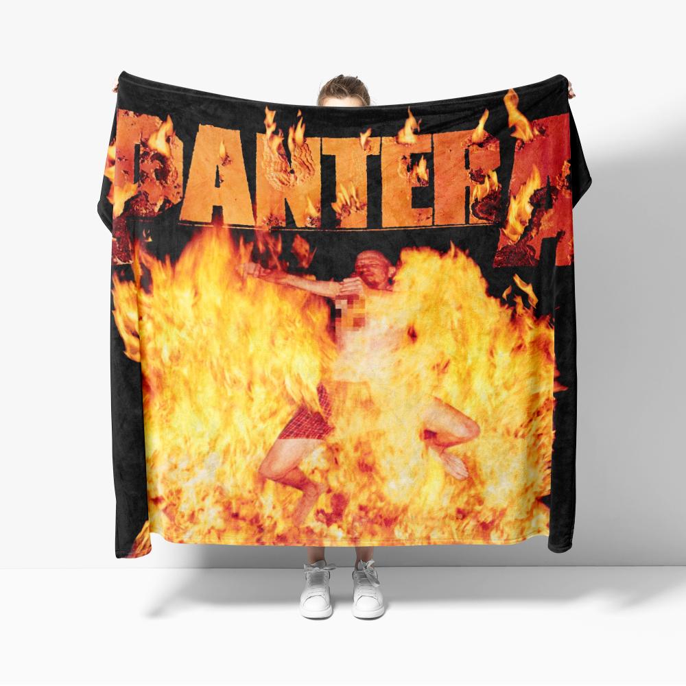 P-Pantera Flannel Blanket Sports for Sofa Decoration American Pop Hip Hop Throw Blankets Super Soft