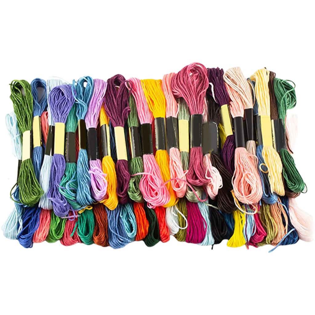 Stable Crafting Essential Vibrant Polyester Embroidery Floss for Cross Stitch Soft Durable Thread for Needlework