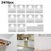 2/4/10 Pcs Hinge Plate 9cm*9cm Door Drawer Kitchen Cupboard