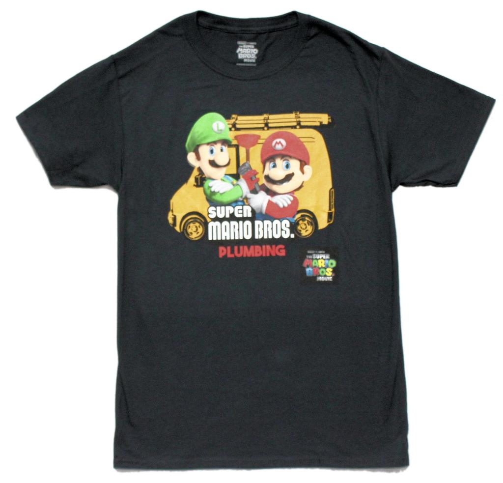 The Super Mario Brothers Movie New Adult T-Shirt - Mario & Luigi Plumbing