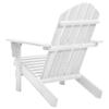 VidaXL Chaise de jardin bois blanc 40860