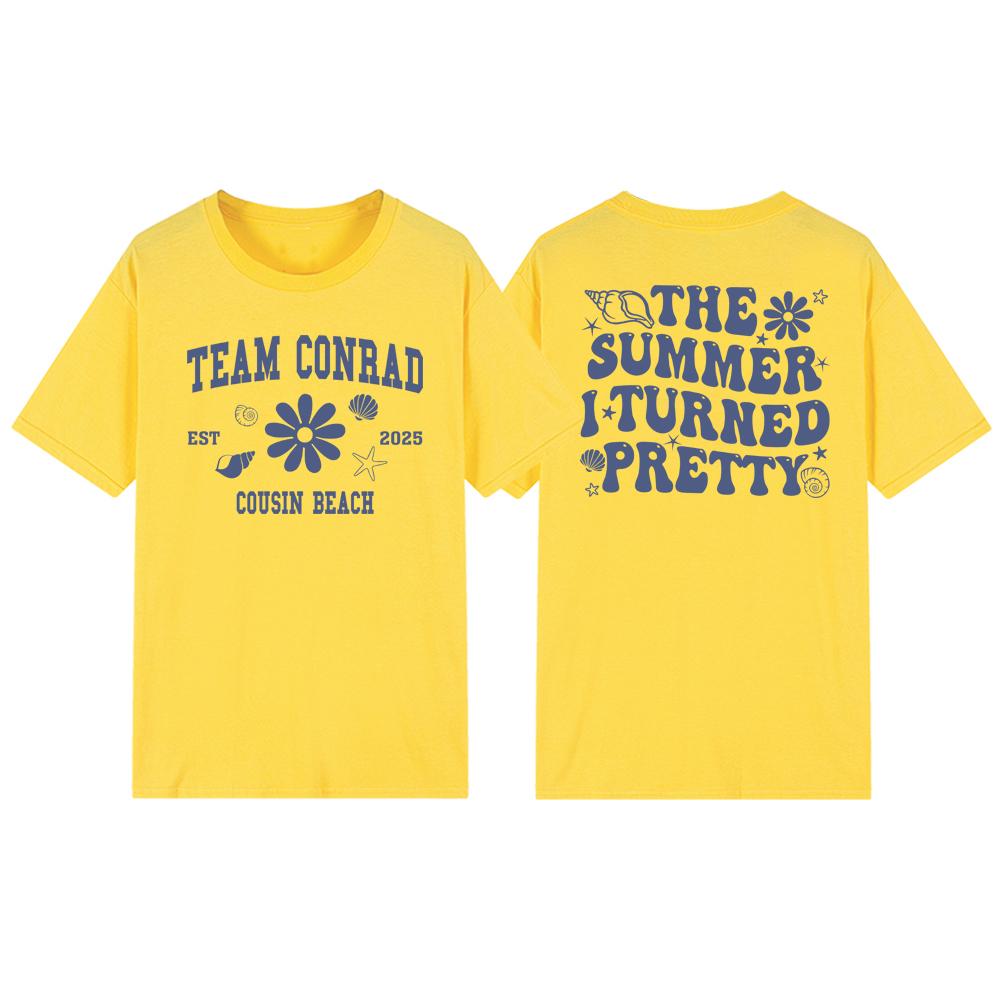 The Summer I Turned Pretty T-Shirt TSITP Team Conrad Tee Unisex Short Sleeve T-shirts Beach Summer Vibe Shirts Women Clothing