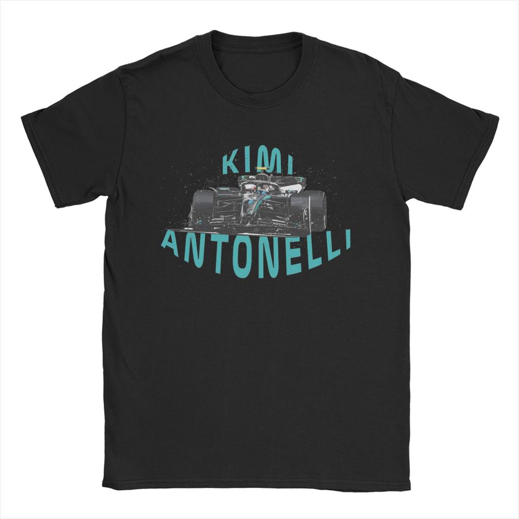 Kimi Antonelli Inspired Racing Design Unisex Women T Shirt Funny Tee Shirt Short Sleeve T-Shirts 100% Cotton Gift Idea Clothes