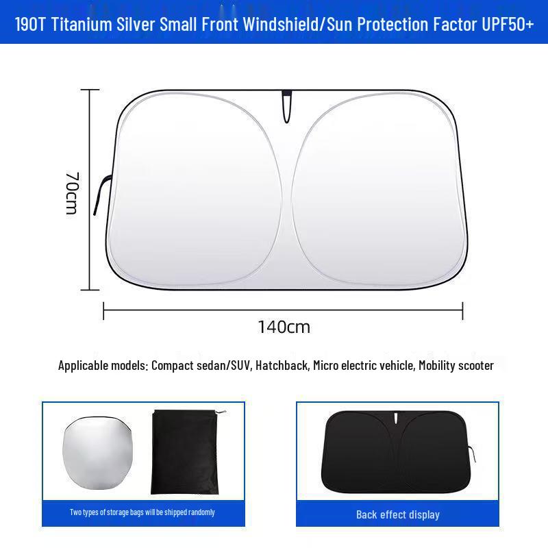 Car Front Windshield Sunshade: Heat Insulation & Anti-Glare Protection for Summer