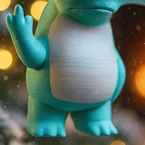 Animal Pendant Elephant Giraffe Hippopotamus Frog Design Christmas Ornament Hanging Rustic Holiday Decor