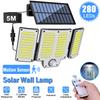 234/280 LED Solar Lights for Outside Motion Sensor Solar Flood Lights Waterproof Solar Powered Security Spot Garden Wall Lights
