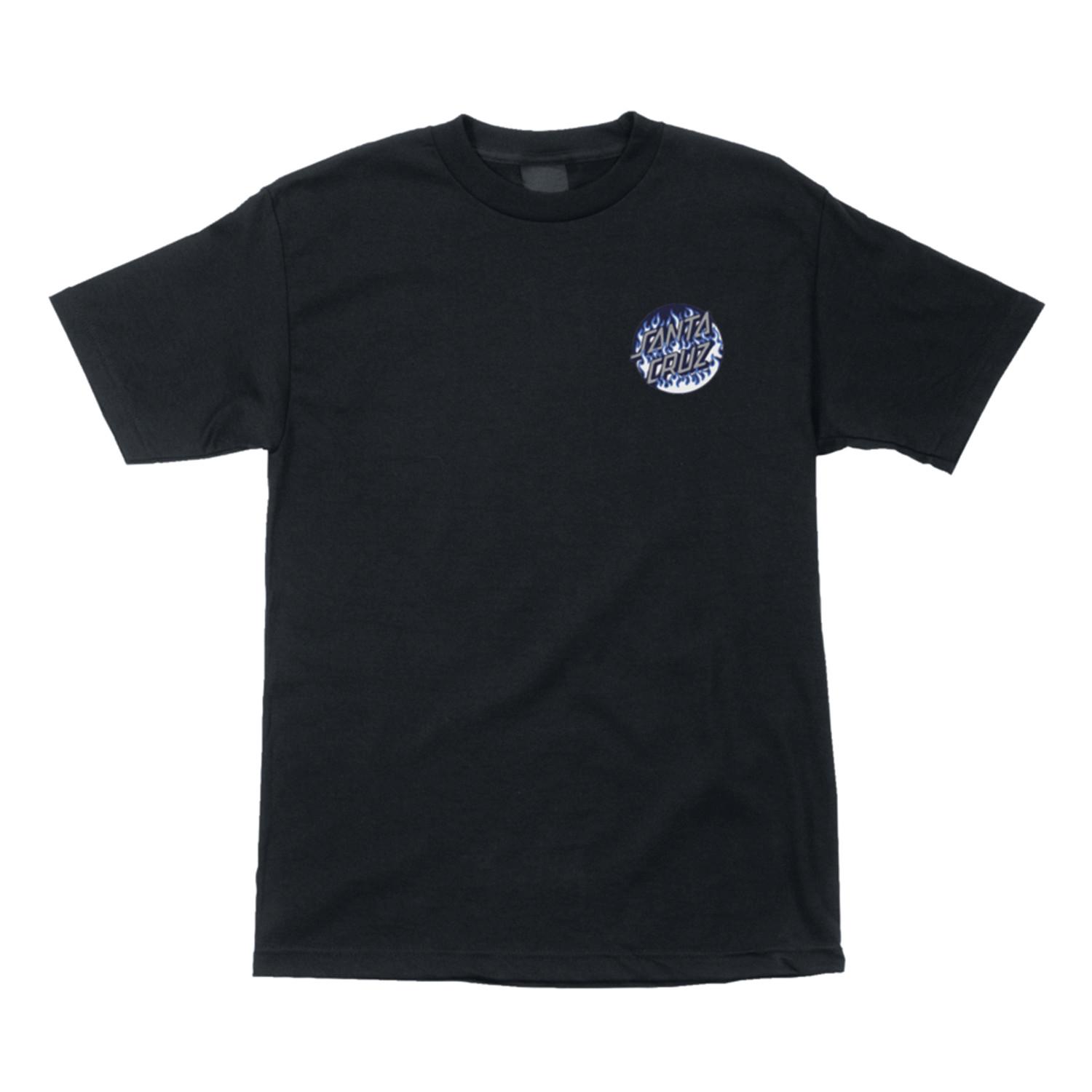 New Santa Cruz Skateboards Shirt Blaze Dot Black XXXL