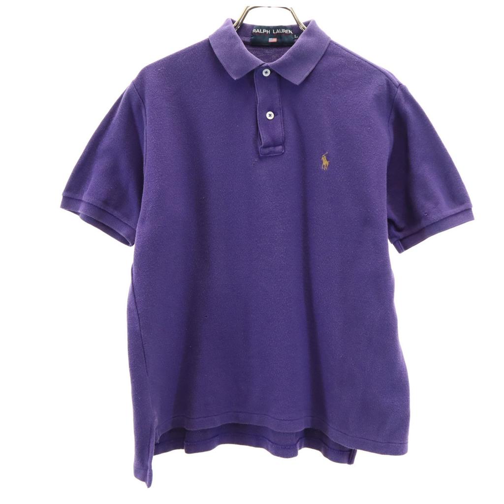 POLO SPORT RALPH LAUREN Short sleeve Polo shirt L Purple Impact 21 Pique Women Used