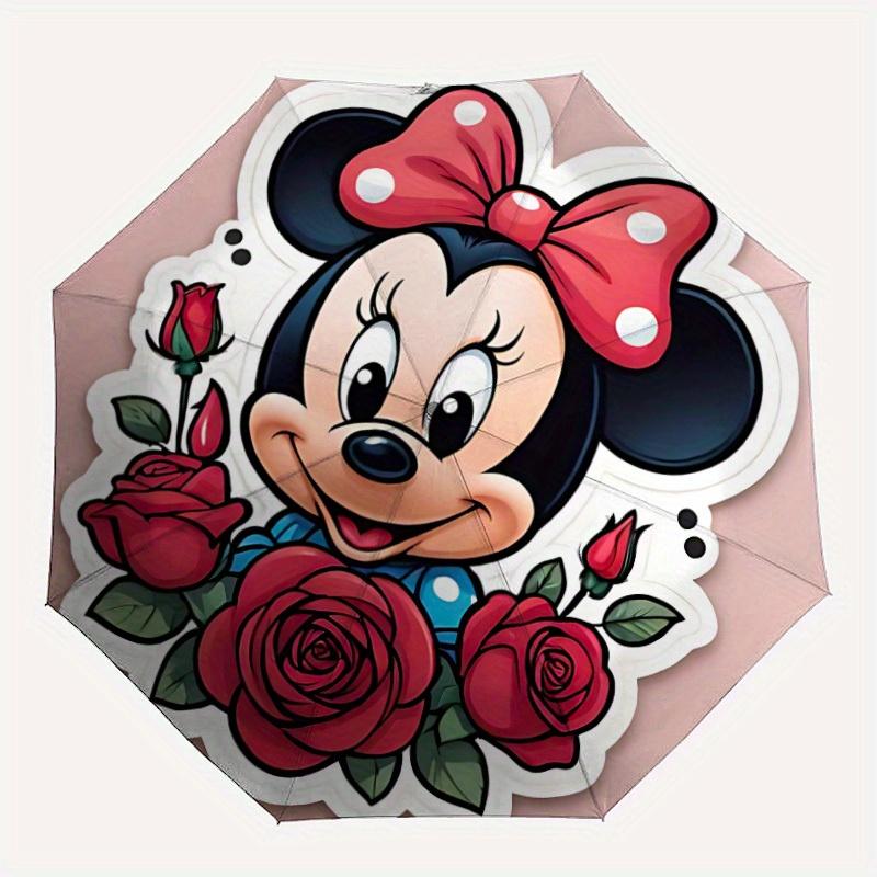 

1pc Minnie Mouse 8-Rib Automatic Folding Umbrella, Portable & Foldable, All-Season Portable Umbrella for Women & Men y250731182