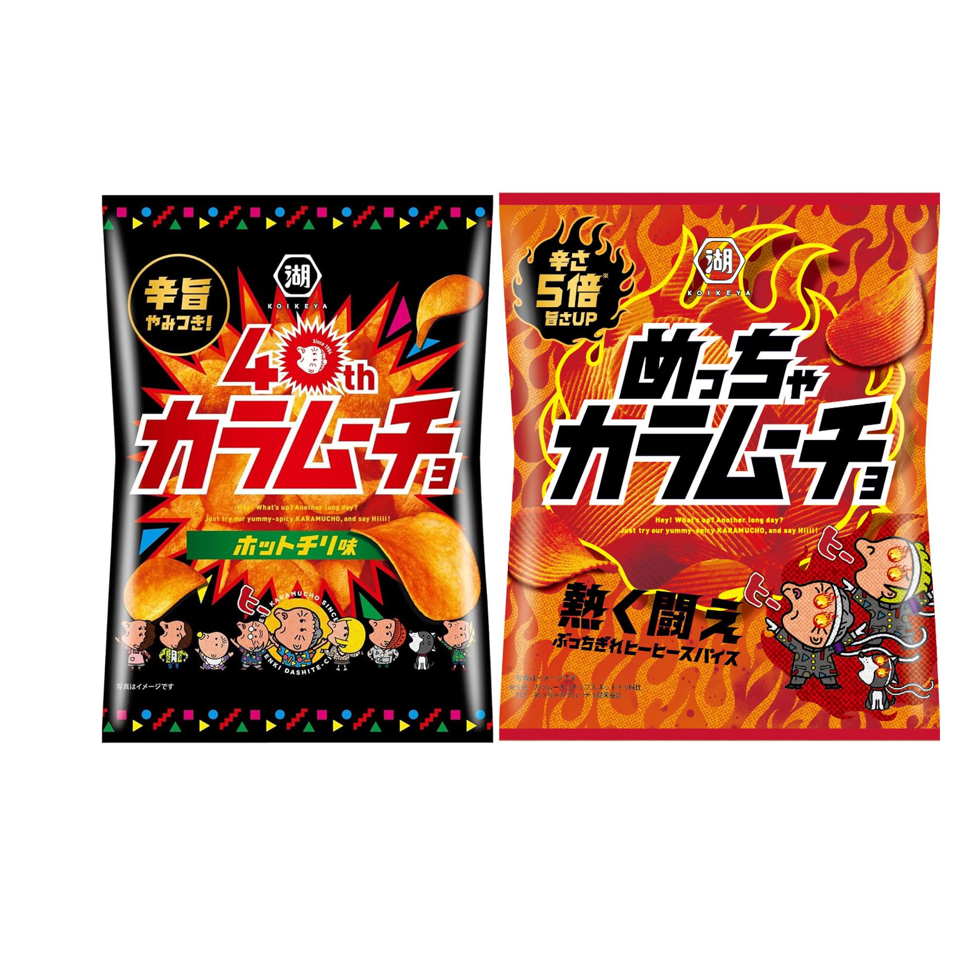 

Koikeya Karamuucho 12 Bags in Total (Fight Hotly) 2-Variety Assortment,