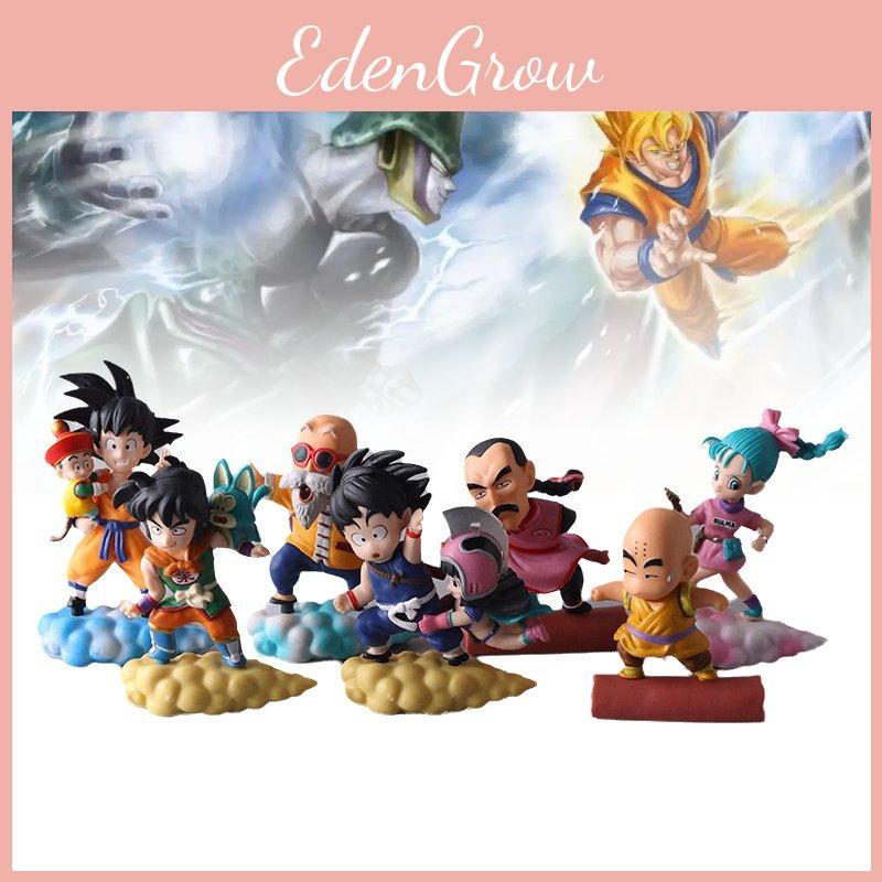 7pcs Dragon Ball Character Pvc Toy Model Desktop Decoration Child Gift Christmas