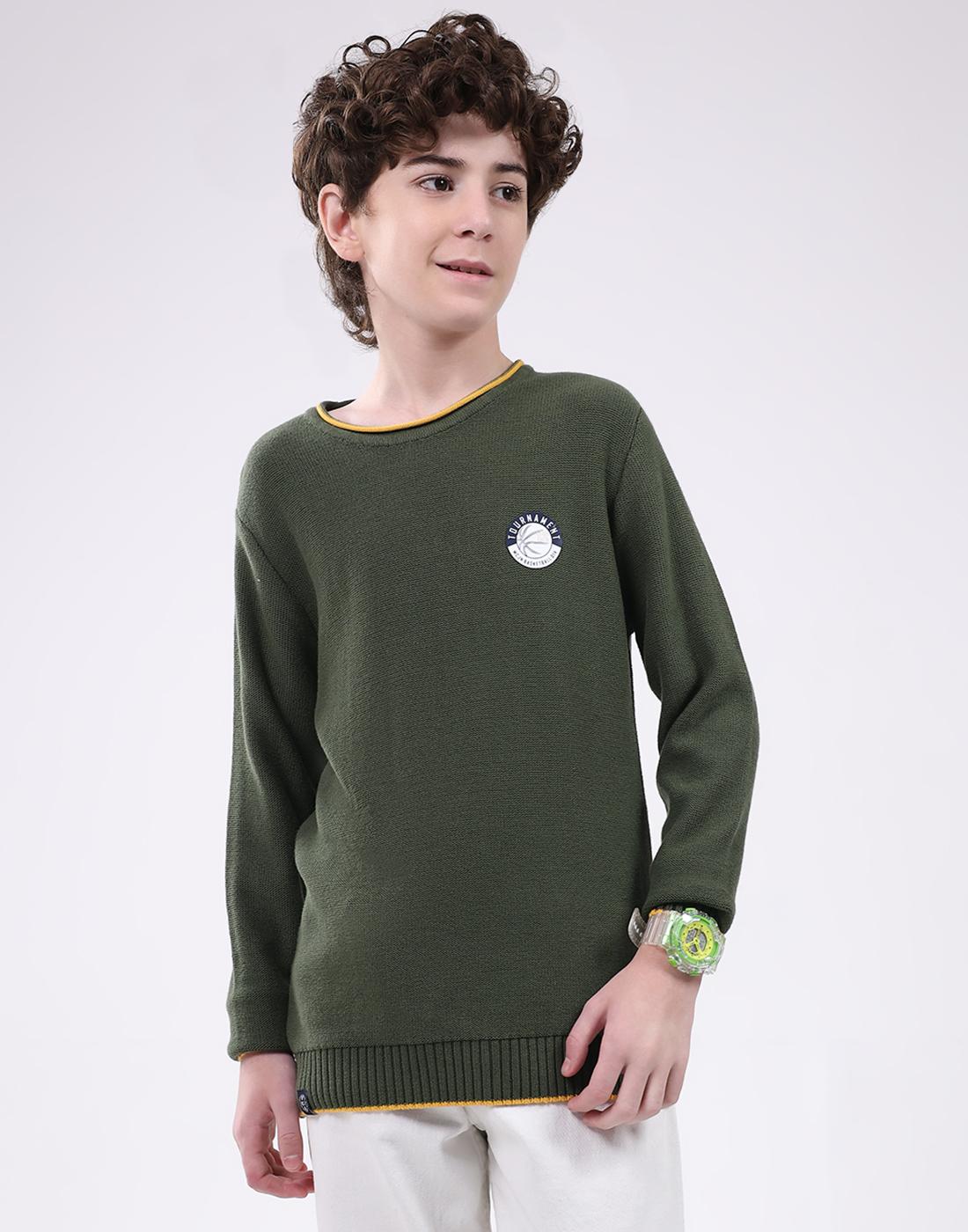 Monte Carlo Boy s Round Neck Full Sleeve Pullover 4-5 Years