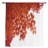 Red Autumn Maple Tree Leaves Sheer Curtains Bedroom Voile Curtain Living Room Window Sheer Curtains Kitchen Tulle Drapes
