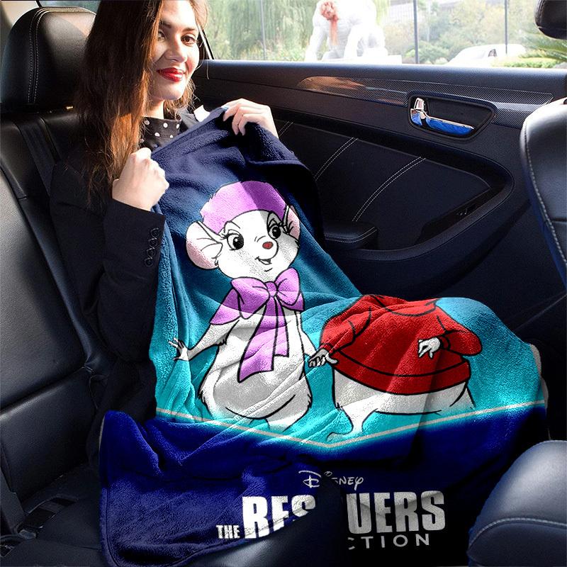 1pc, Disney The Rescuers Collection Soft Throw Blanket for Home Decor, Couch Cover, Travel, Camping, Car
