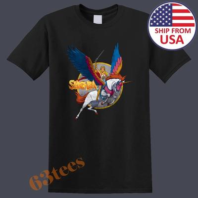 She-Ra SheRa Potere di Principessa Maglietta Uomo Donna Top Unisex Nero Taglia dalla S alla 5XL