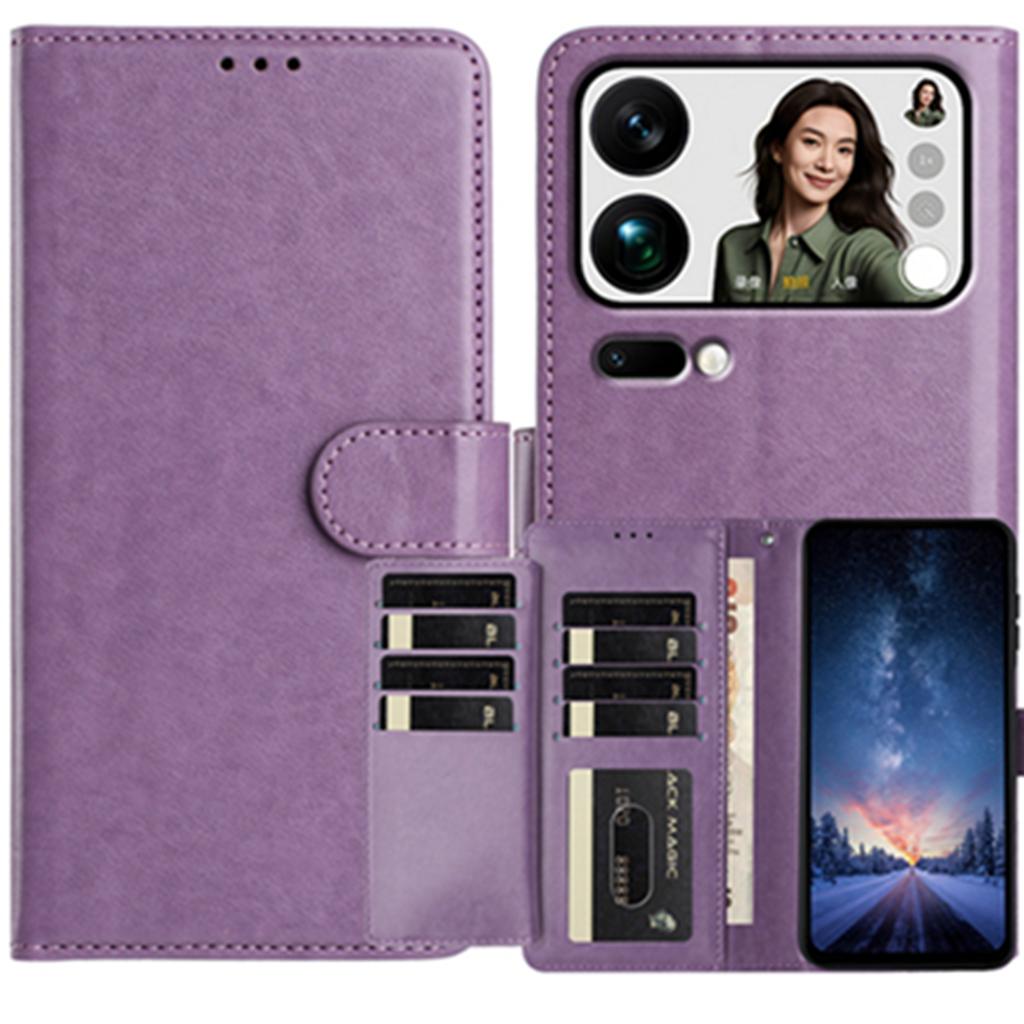 For Xiaomi 17 Pro Max Wallet Phone Case Stand PU Leather Folio Flip Cover with 8 Card Slot