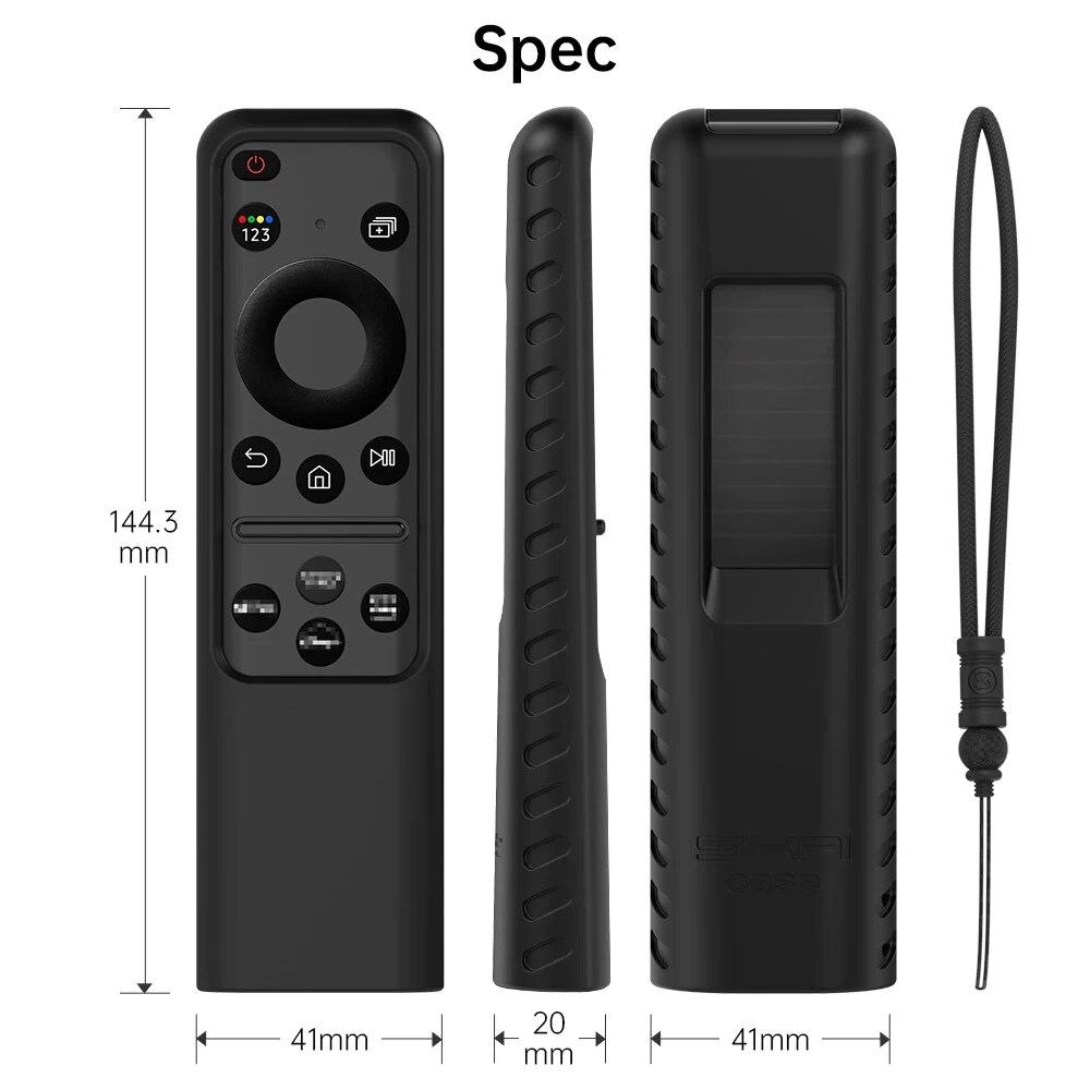 Silicone Remote Cover for Samsung 2023 TM2360E BN59 01432A TM2361E BN59 01455E Samsung Smart TV Remote Anit Lost with Lanyard