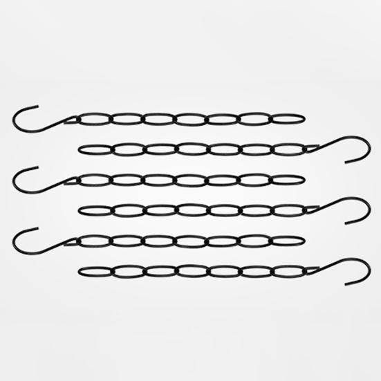 6/10 pezzi di ganci appendiabiti a catena in metallo con 7 slot, ganci multipli in uno, appendiabiti verticale pieghevole salvaspazio, organizer per armadio