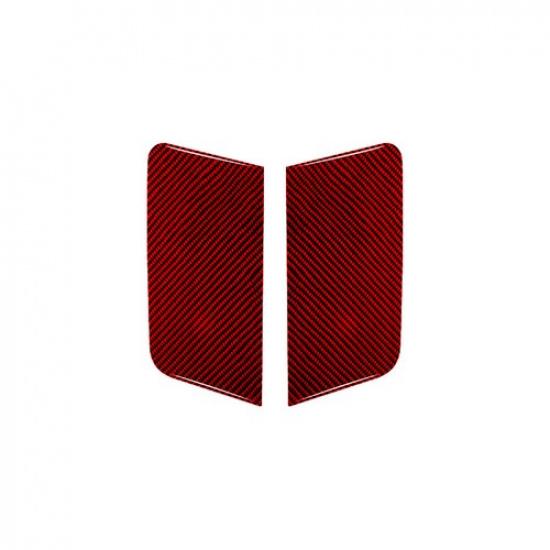 Red Carbon Fiber Interior Door Up Panel Cover Trim For RAM ProMaster/Fiat Ducato