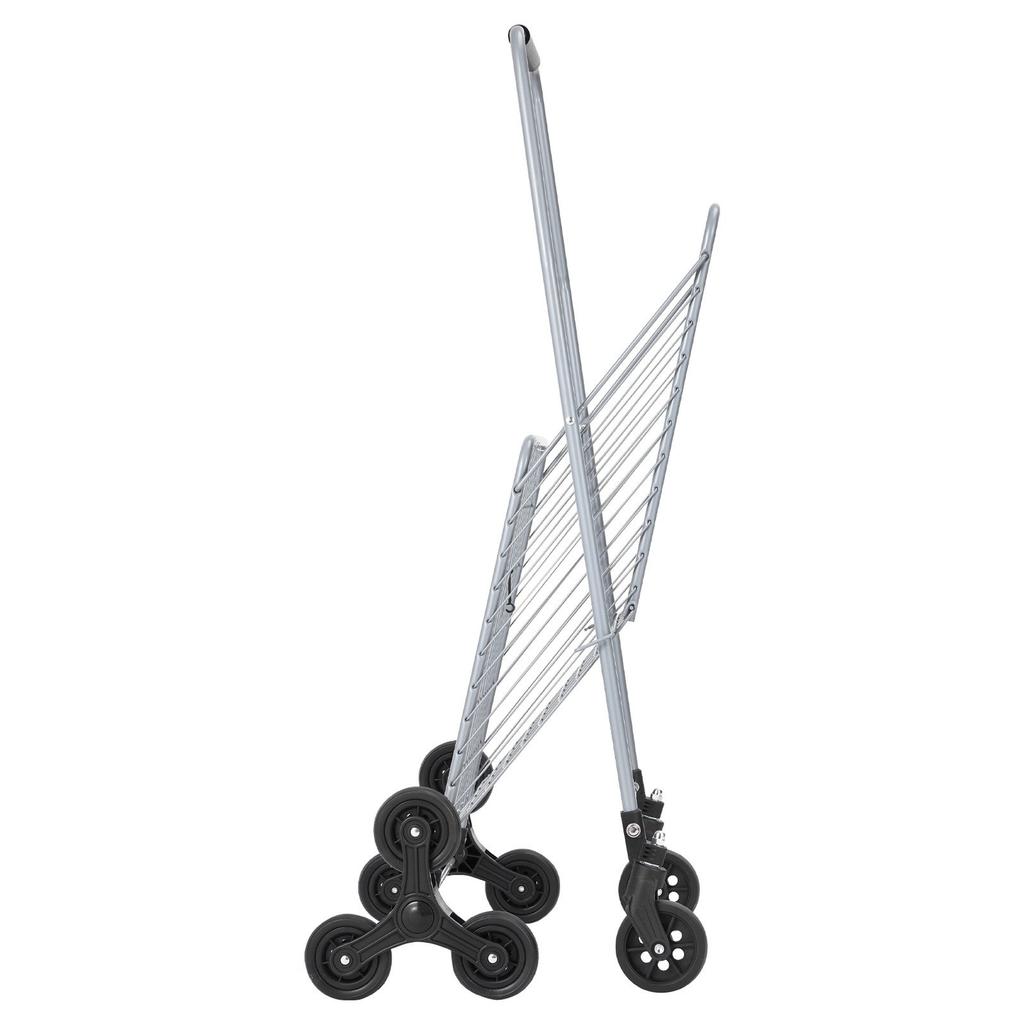 Stair Climbing Cart Foldable Shopping Cart 45L with Stair Climbing Wheels