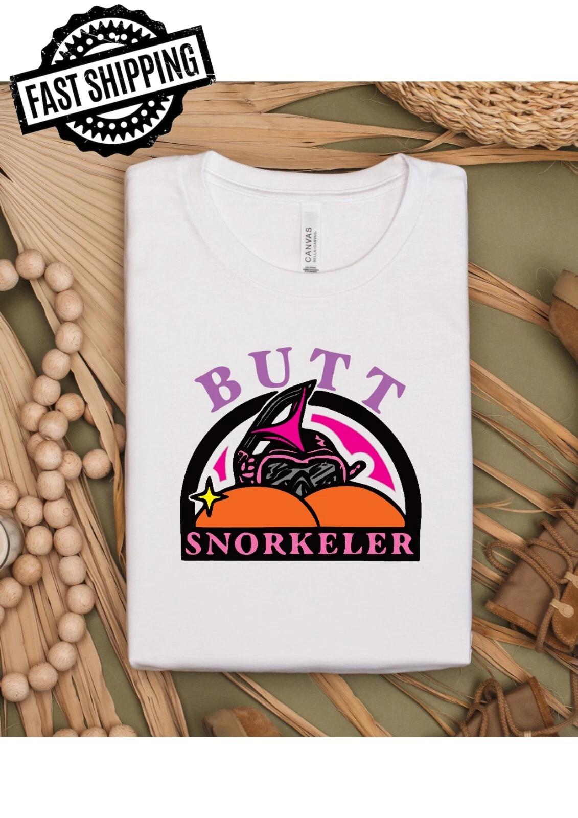 Butt Snorkler Fun/Rude Adult Crew Neck T-Shirt, T-Shirt Night Fun 2XL