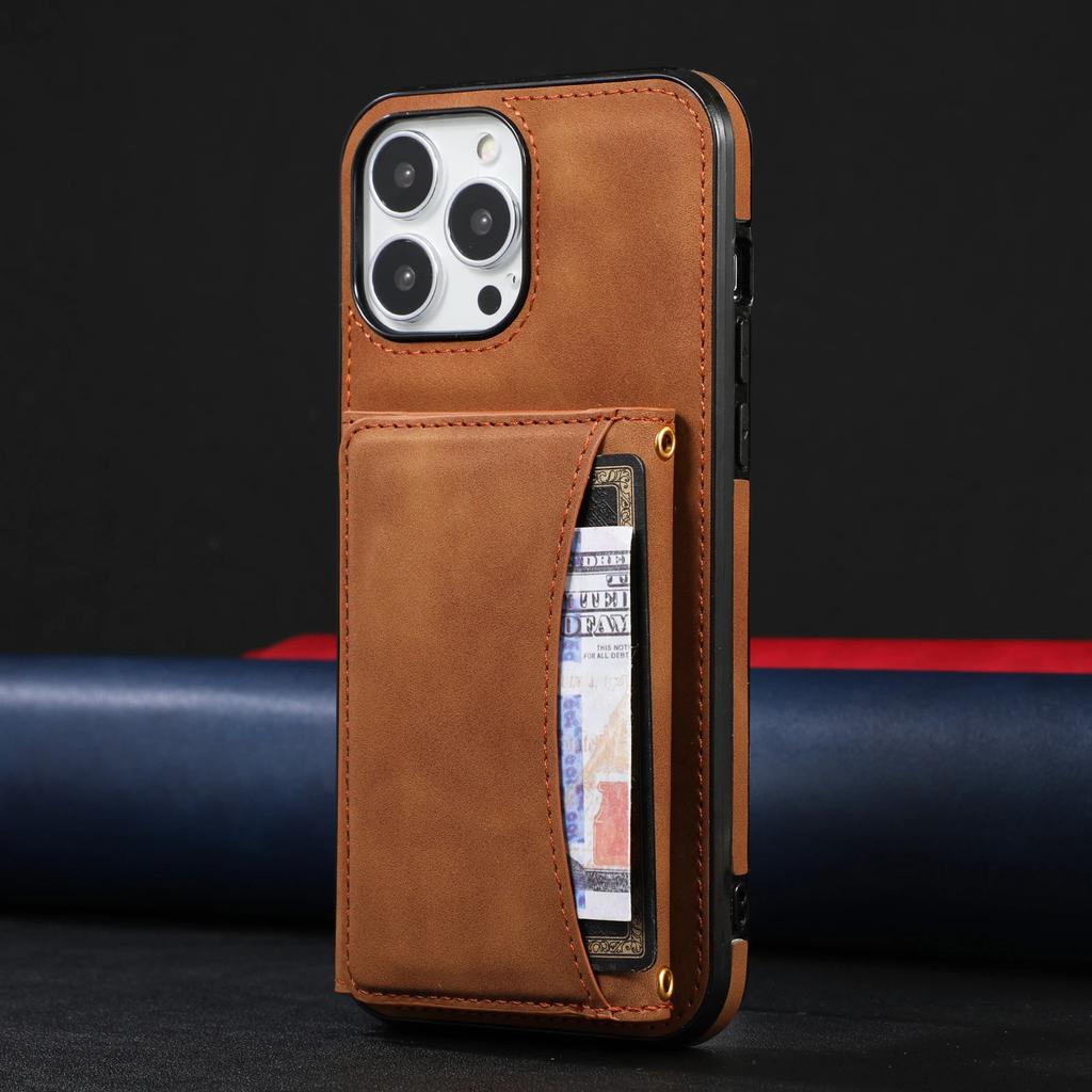 Wallet Leather Multi Cards Holder Phone Case For iPhone 16 Pro Max 15 Plus 14 13 12  Mini 11 XR X XS Se 2022 Shockproof Cover
