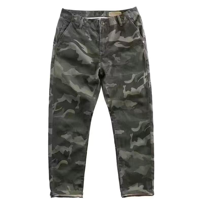 Men's Trendy Camouflage Cargo Pants - Multi-Pocket, Loose, Wear & Stain-Resistant Work Pants