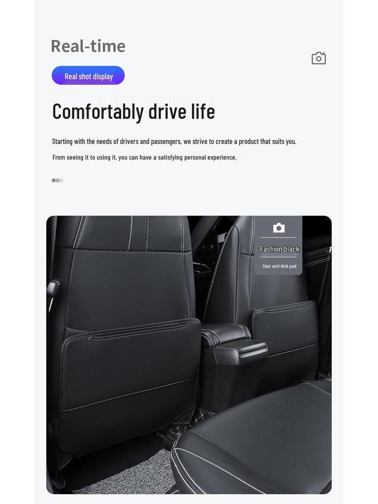 Anti-Kick Mats for Hongqi H5/HS5/EHS3/H7/H9/HS7 Rear Seats - Car Interior Protection Accessories