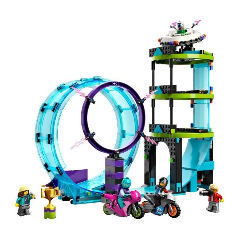 LEGO City Ultimate Stunt Challenge 60361, a toy building block and gift for boys and girls ages 7 and up.