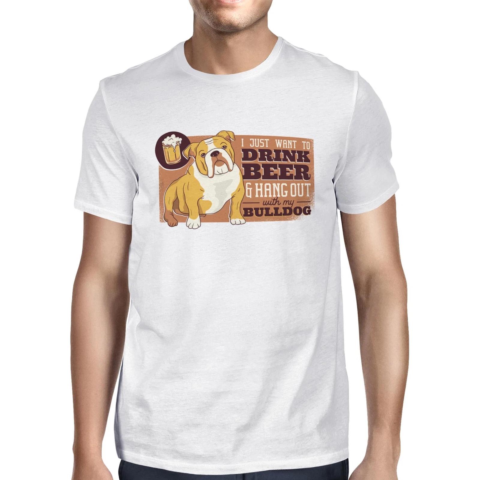 1Tee Mens Drink beer and Hang out with my dog T-Shirt XXXXL