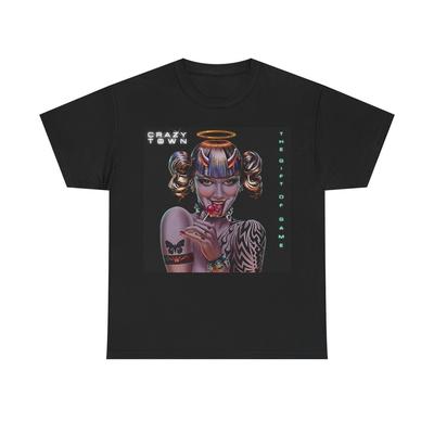 Crazy Town T-shirt Retro Albumomslag 90-tal Vintage Rock Unisex Tung Bomulls-Tee Unisex T-shirt