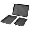 Baking Pan Set 3-Piece Nonstick Carbon Steel Set with Silicone Handles