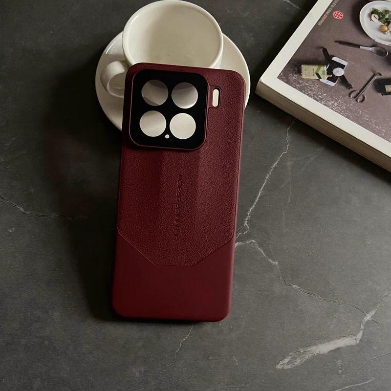 Xiaomi Mi 15 Mobile Phone Case Becomes Extraordinary Design In Seconds, Lychee Pattern Plain Leather Xiaomi14pro Personalized Creativity