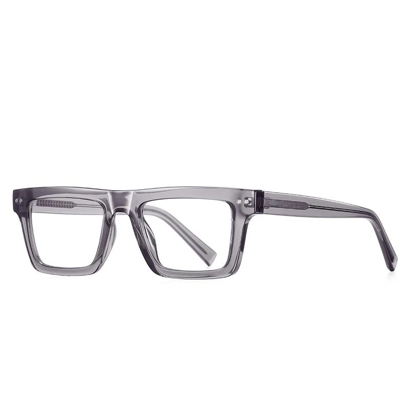 

Transparent Black Frame Square Shape Myopic Eyeglasses For Men Light Blocker Student Prescription Lens Spectacles 0 -0.5 -0.75 To -6.0 0