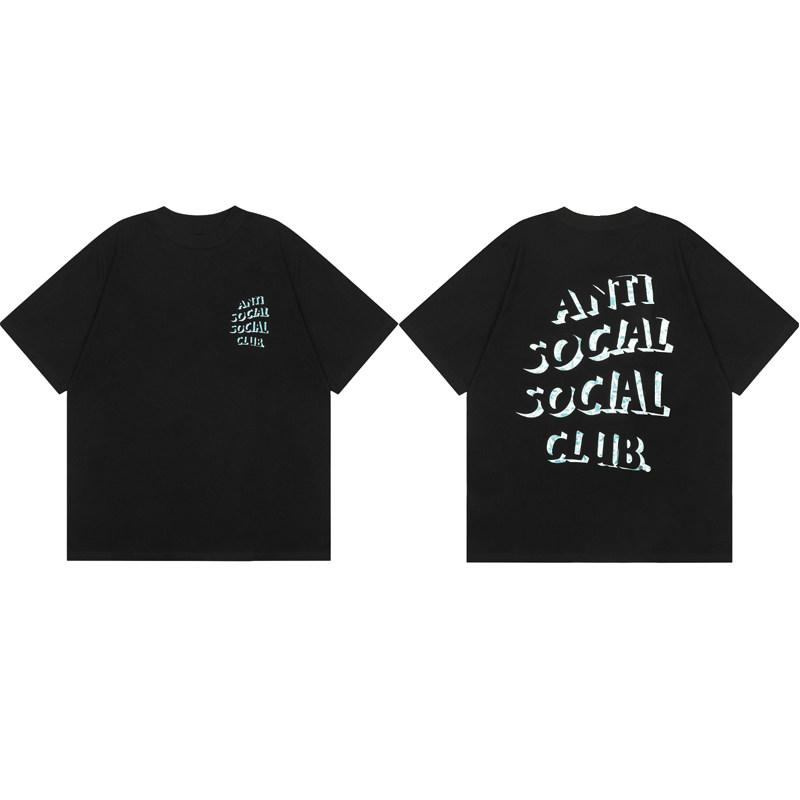 Street Trend Club Graffiti Letter Spider Casual TShirt Mens and Womens Luxury Brand Top