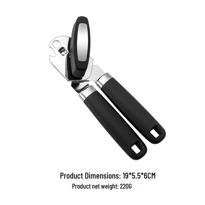 Multi-Function Manual Can Opener - 3-in-1 Kitchen Tool чёрный
