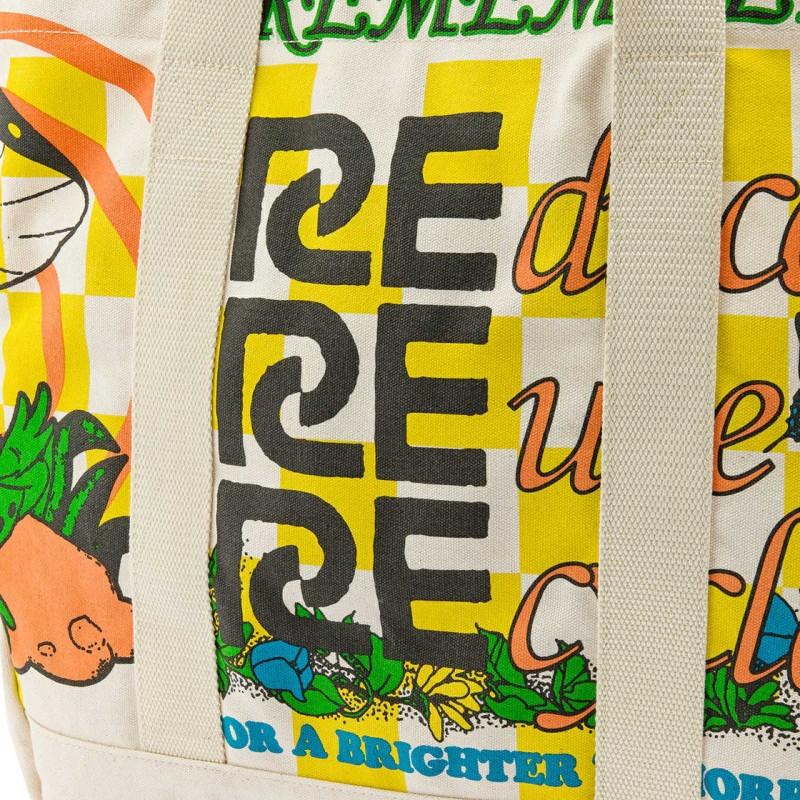 Vans Canvas Canvas Bag Tote Bag Shopping Bag Shoulder Bag Unisex Ecru Vans VN0A7SB67VJ