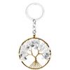 Natural Crystal Gravel Tree of Life Keychain Pendant Money Tree Keychain Pendant