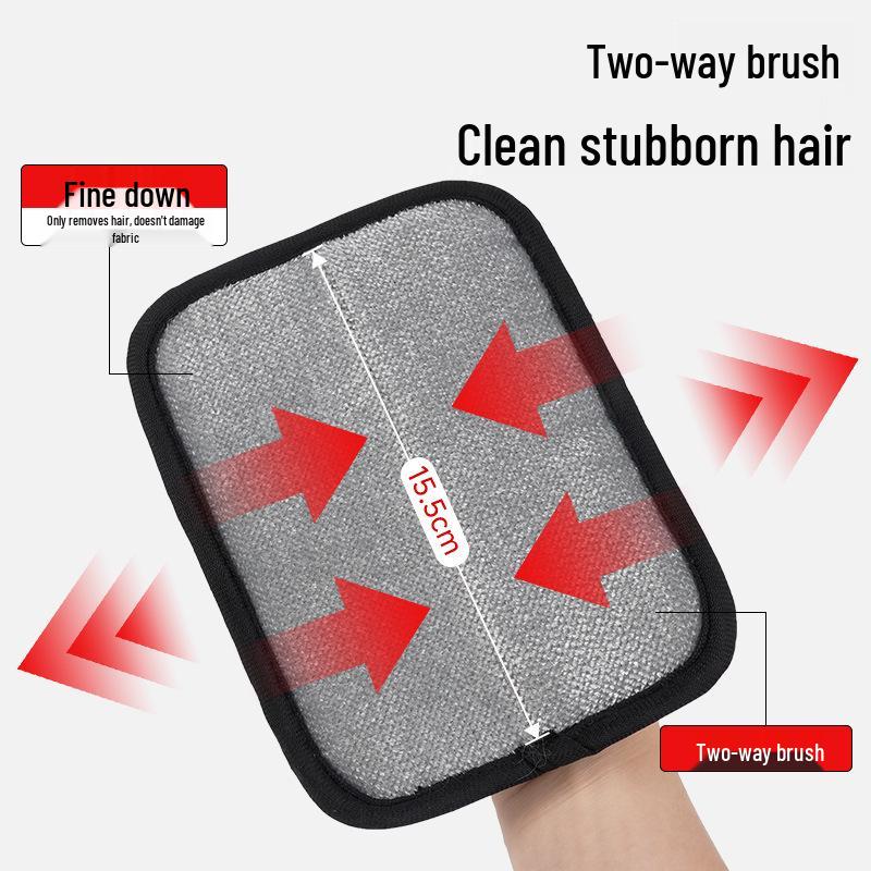 Pet Hair Removal Glove: Two-Way Scraper for Dogs and Cats