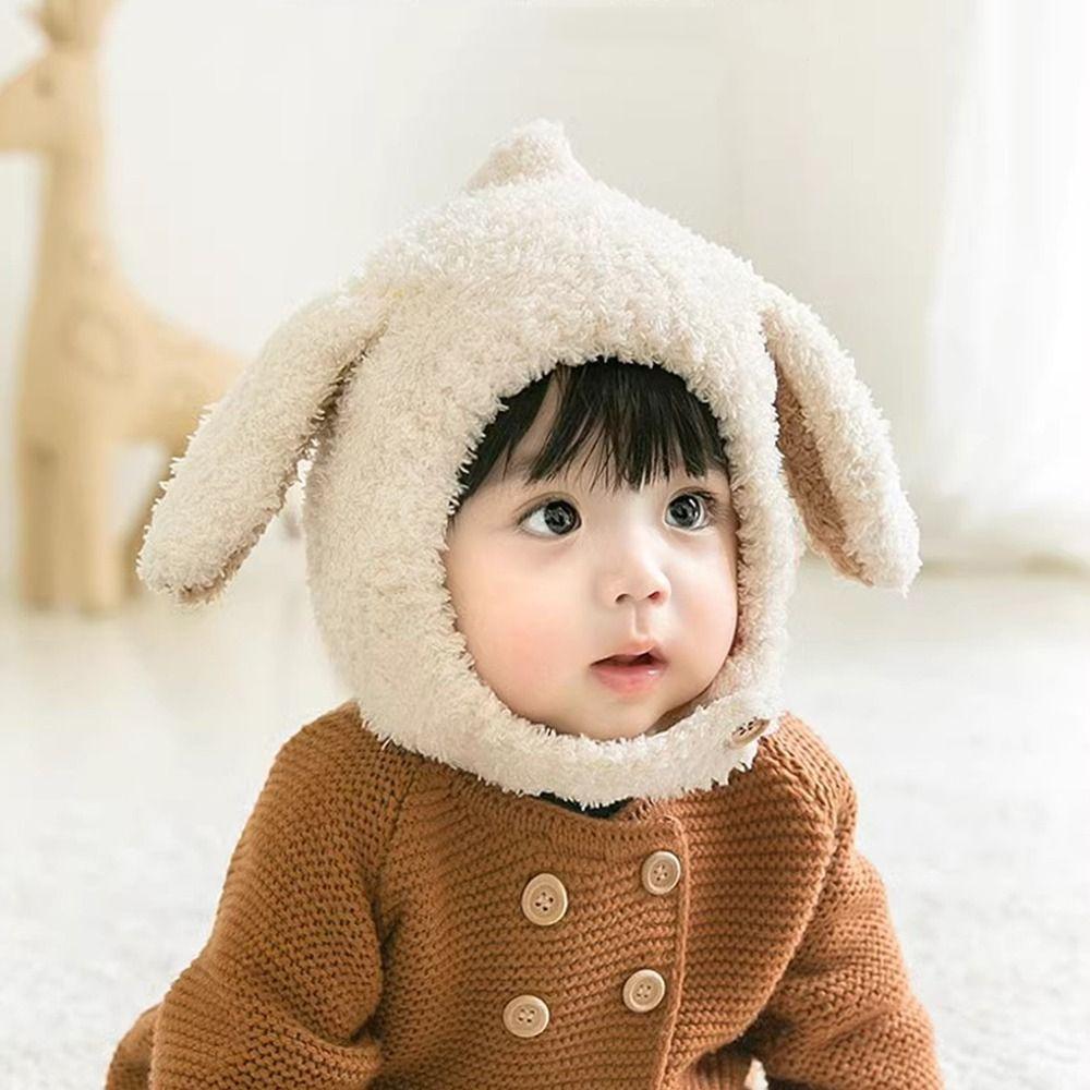 Outdoor Rabbit Ears Hat Korean Ear Protection Hat Fashion Baby Plush Hat Boys Girls
