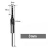 6.4/8/9.5/12.7mm HSS Square Hole Drill Bit Auger Bit Steel Mortising Drilling Craving Woodworking Tools
