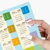 2 Sheets 2026 Calendar Stickers Diy Scrapbook Calendar Tags Divider Index Tabs  School/Office Use