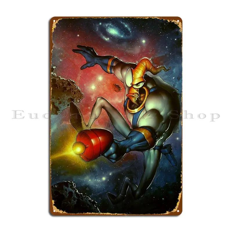 DORA Tin Sign Earthworm Jim Metal Sign Cinema Designs Mural Cinema Cinema Tin Sign Poster 20x30cm（7.8x11.8inch）