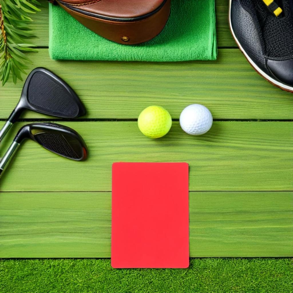 NUOLUX Soccer Referee Card Set, Red Yellow Blue Tricolor Penalty